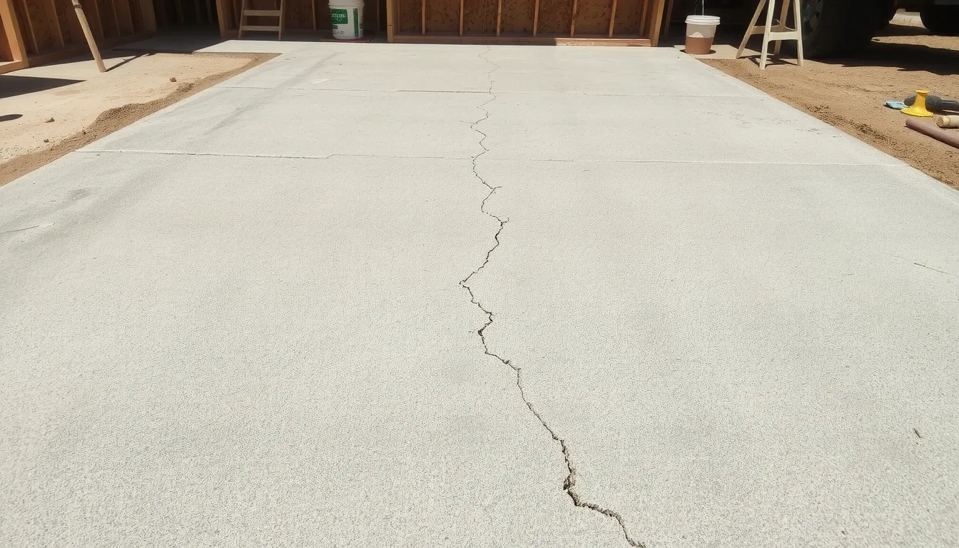dalle béton qui fissure au séchage