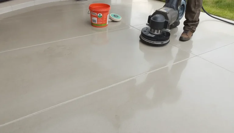 Béton poncé extérieur : prix, avantages, étapes et outils