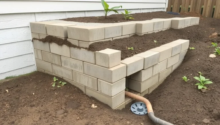 Mur de soutènement en blocs de béton : guide complet, prix et conseils