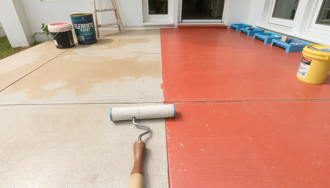 peindre une terrasse en beton