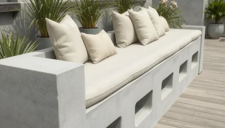 Fabriquer une banquette en béton pour terrasse : tutoriel DIY complet