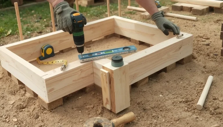 Fabriquer un coffrage en bois pour dalle béton : le guide pas-à-pas