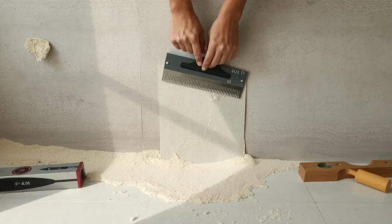 Colle à carrelage pour effet béton ciré : tutoriel, limites et alternatives