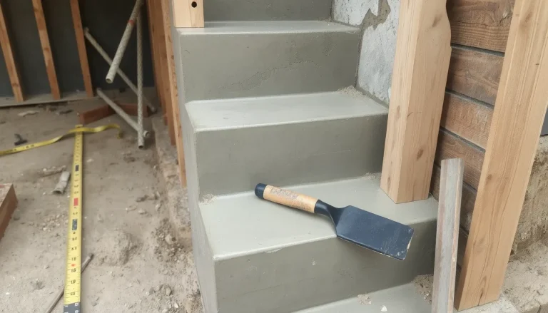 Construire un escalier en béton : guide complet pas à pas
