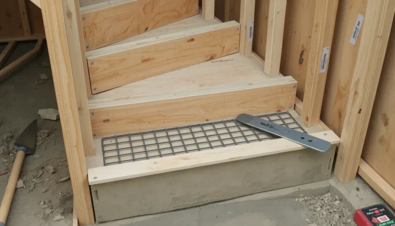 Construire un escalier en béton de A à Z : calcul, coffrage, ferraillage et coulage