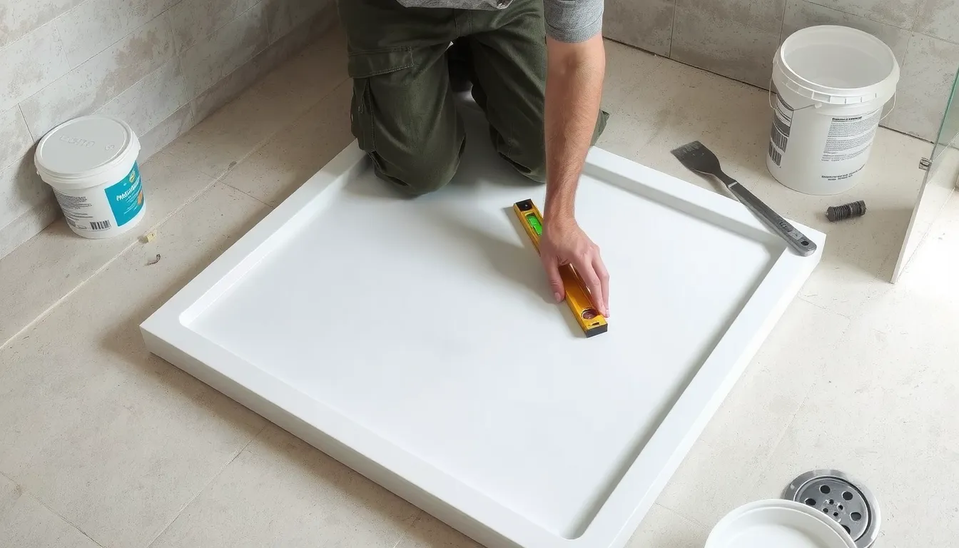 video pose receveur extra plat sur dalle beton