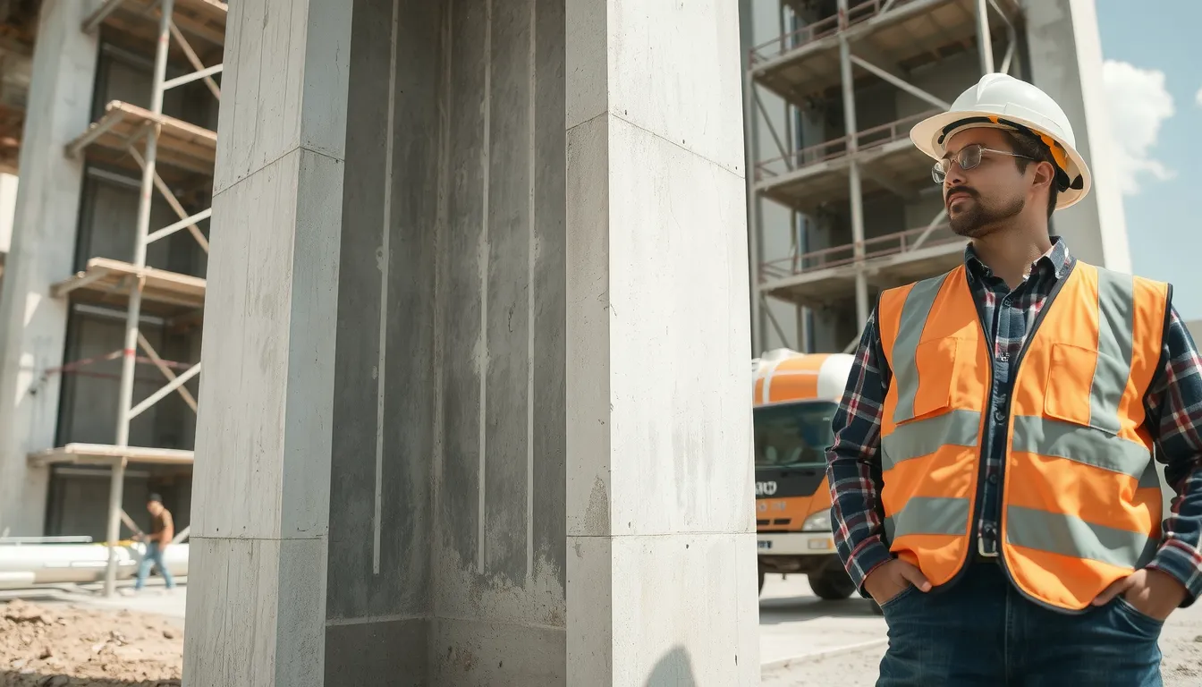 poteaux en beton armé