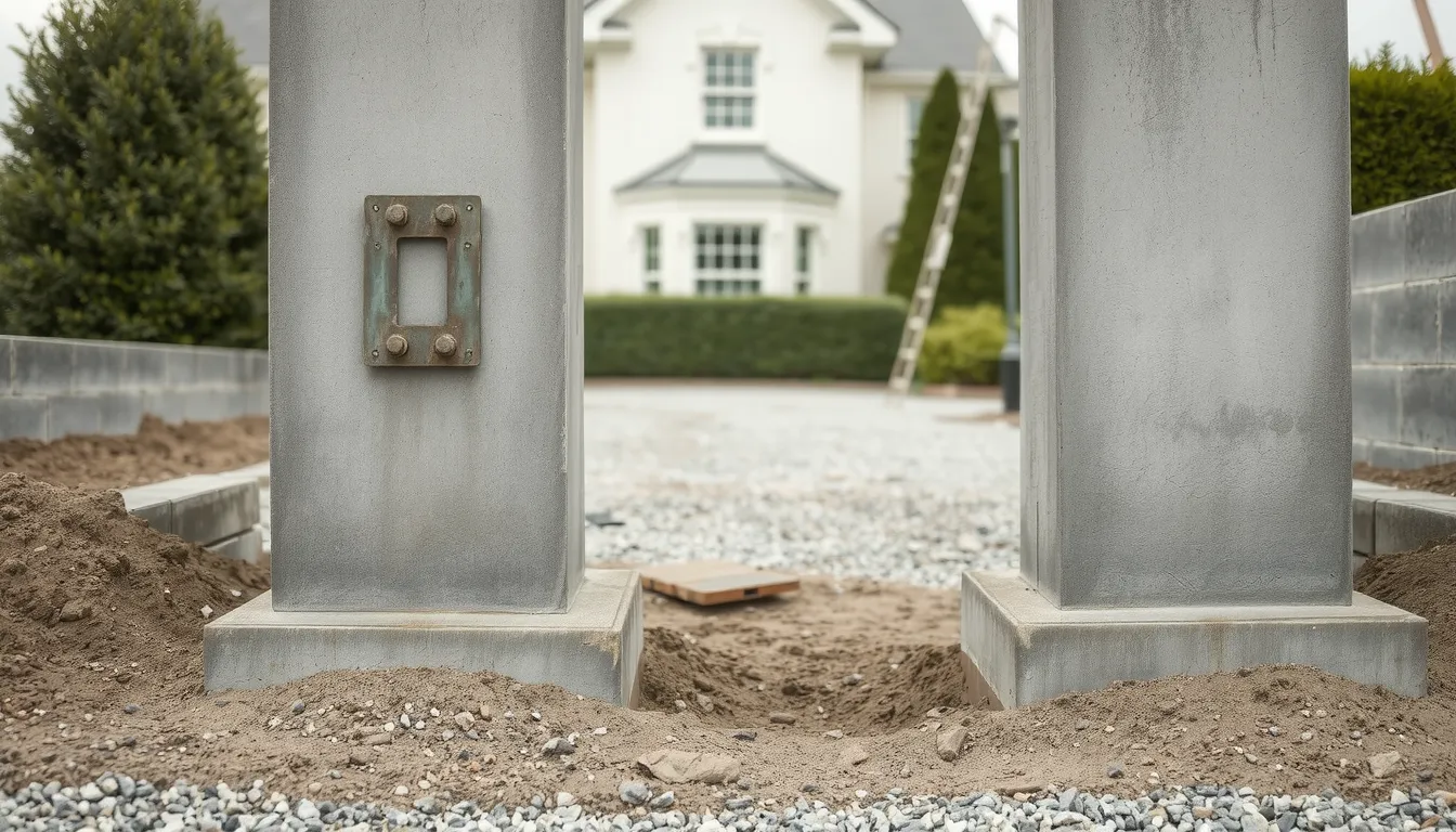 poteaux beton pour portail